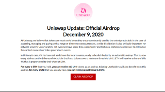 Uniswap Bonus SCAM