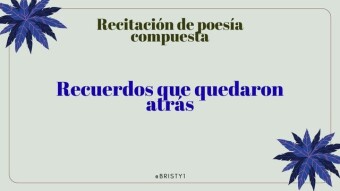 Image cover Queridos amigos, siempre me gusta traerles algo nuevo. Hoy les traigo de nuevo un magnífico poema. Disfruto más de mis propios poemas cuando los recito yo mismo. Estos poemas que he escrito son muy antiguos, pero desde que los leí, pensé en co