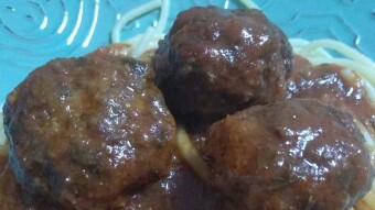 Foodbook #512 Meatballs with tomato sauce