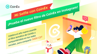 ¡Mi selfie con CoinEx! Tomate una foto con el filtro de Instagram de CoinEx y gana premios en CET