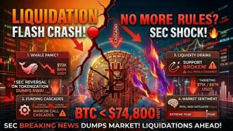 Flash Crash: Crypto Market Plummets Minutes After SEC Negative Regulatory Breaking News