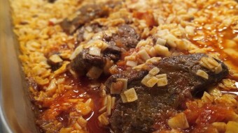Foodbook #265 beef and orzo casserole - Giouvetsi