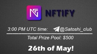 Join the AMA of Satoshi Club x NFTify. Rewards: 500 USDT, May 26th.