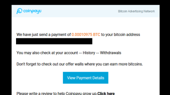17th payment received from CoinPayU + 0.00010975 BTC | total paid 0.00239490 BTC