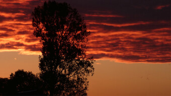 Photography - sunsets in Poland, Eastern Poland, sunset in late autumn