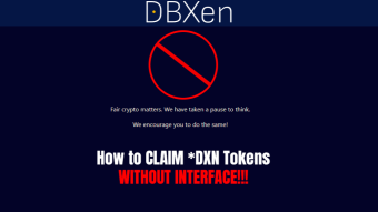 Short #2 DBXen is down / How to claim *DXN without dbxen.org interface
