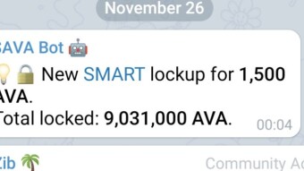 Travala (AVA) lock ups are exploding!