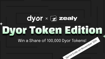 The Zealy Sprint Wave: Dive into the 100 000 Dyor Token Reward Pool!