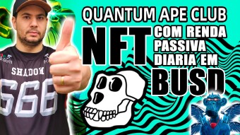 QUANTUM APE CLUB - NFT Collection with high daily income in BUSD tokens, 225% monthly APR and 20 days ROI