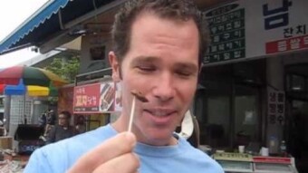 Eating Beondegi (Bugs) in Korea