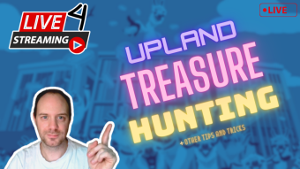 Upland | Treasure hunting | Crypto Gaming | Earn Free Crypto | UPX Withdrawal | Live Stream 4
