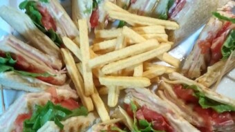 Foodbook #543 homemade club sandwich