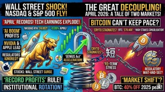 Record-Breaking April: Nasdaq and S&P 500 Hit All-Time Highs, While Bitcoin Lags Behind