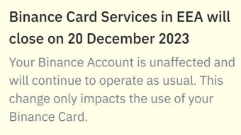 Binance Card shuts down?!? - Best Alternative for European Citizens