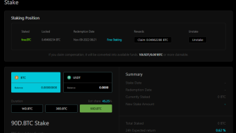 Stake Bitcoin to arbitrage and earn passive income