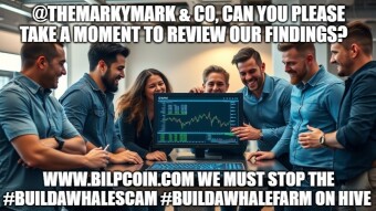@themarkymark, @buildawhale, @usainvote, and associated accounts:  Repeated downvotes targeting transparency efforts raise urgent questions about Hive’s governance. #buildawhalescam #buildawhalefarm