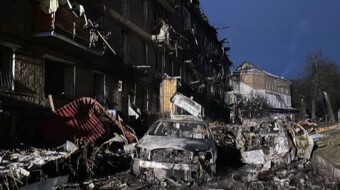 russian bastards strike again - this time more damage to the civilian infrastructure