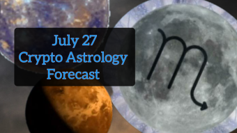 July 27 Crypto Astrology Forecast: Venus Conjunct Mercury
