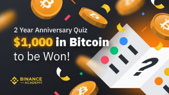Binance Academy Giveaway Event - 2 Year Anniversary Quiz Learn & Earn
