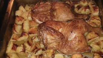 Foodbook #213 Greek Roast Chicken and Potatoes with recipe