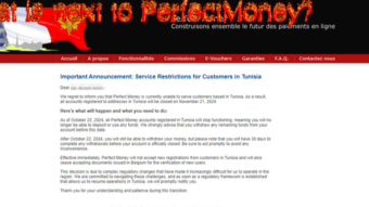 What is next to PerfectMoney?