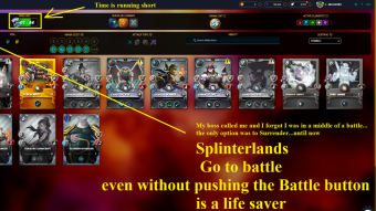 Splinterlands - Auto-submit battle is a life saver