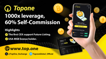 Topone Exchange: 1000x Leverage and Free Trading, All at Your Fingertips!
