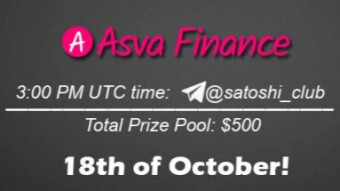 AMA Satoshi Club x ASVA, October 18th