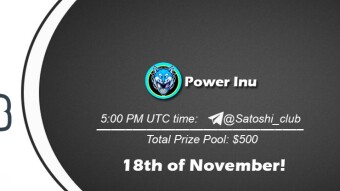 Join the AMA of Satoshi Club x Power Inu. Rewards: 500 USDT, November 18th.