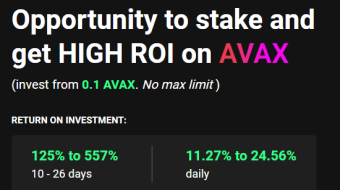 AVAX Miners Journal — Earn 8%-26% Crypto Passive Income&nbsp;daily