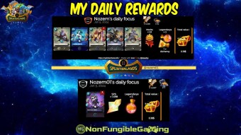 Splinterlands: My daily rewards playing in Bronze & Silver