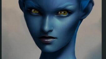 (JaiChai) "Albastru BLU" - Original Digital Art (Sci-Fi)