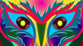 Devil abstract nft -art.