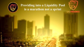 Providing into a Liquidity Pool (RUNE:BNB) is a marathon not a sprint