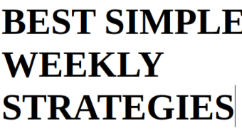 Weekly simple profitable strategies (week March 25 -March 31, 2024)