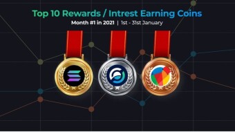 Top 10 Best Performing Rewards Earning Crypto Assets - January 2021 Summary