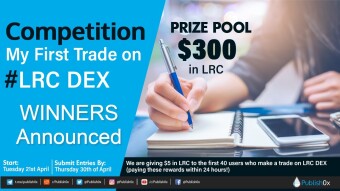 LRCDEX Writing Contest Winners Announced: 4,053 LRC ($140) Rewards Paid Out!