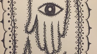 Hamsa Hand - Original Freehand Art