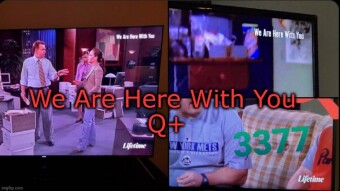 QAnon Flashing Messages On TV