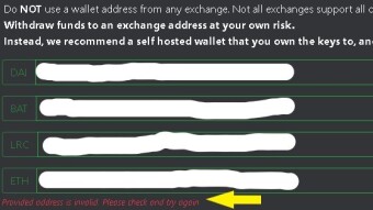 I tried to cash out ETH from Publish0x to my BlockFi account