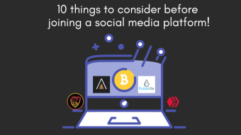10 things I check before joining a social media platform