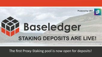 The 1st Baseledger Staking Pool opens for Deposits!