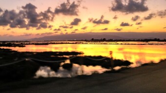 Sun and water magic before sunset