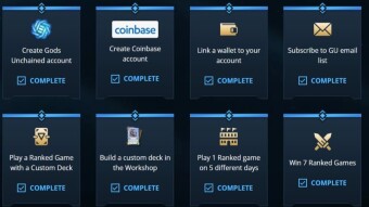 I completed the $20 ETH Quests in the Gods Unchained game