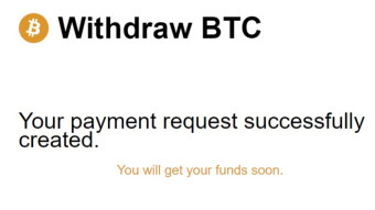 My first withdrawal with CryptoTab!