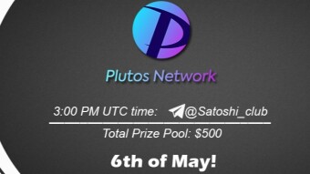 Join the AMA of Satoshi Club x Plutos Network. Rewards: 500 USDT, May 6th.