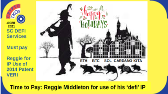 CRYPTO Issue #0028- Pay the Piper Time:  SC DEFI Crowd - Reggie Got there First, in 2014