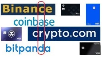 4 cashback crypto debit VISA cards