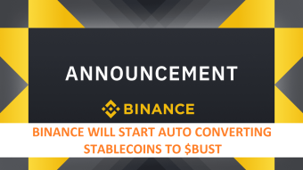 Binance will start auto converting your Stablecoin to $BUSD