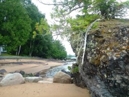 Photography: Giant Lava rocks on Lake Superior Canada
